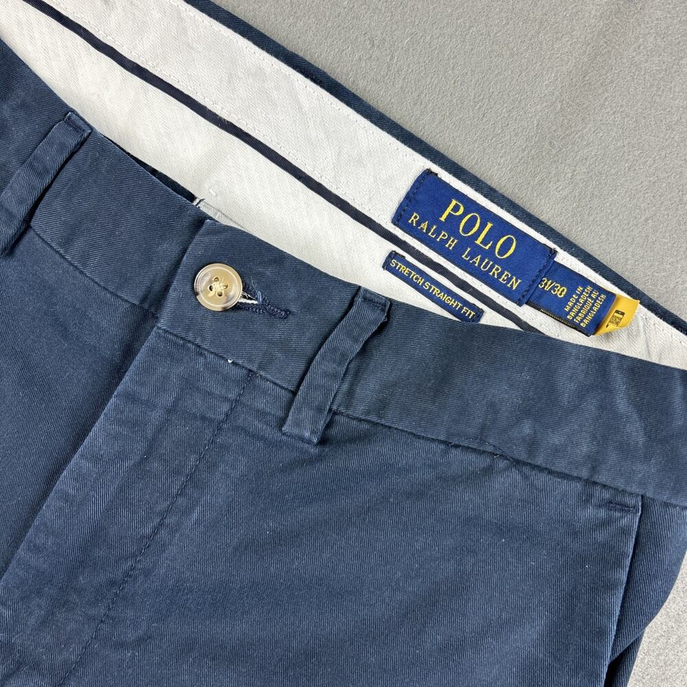 Polo Ralph Lauren Chino Pants Mens 31x30 Navy Blue Classic Fit Twill Preppy